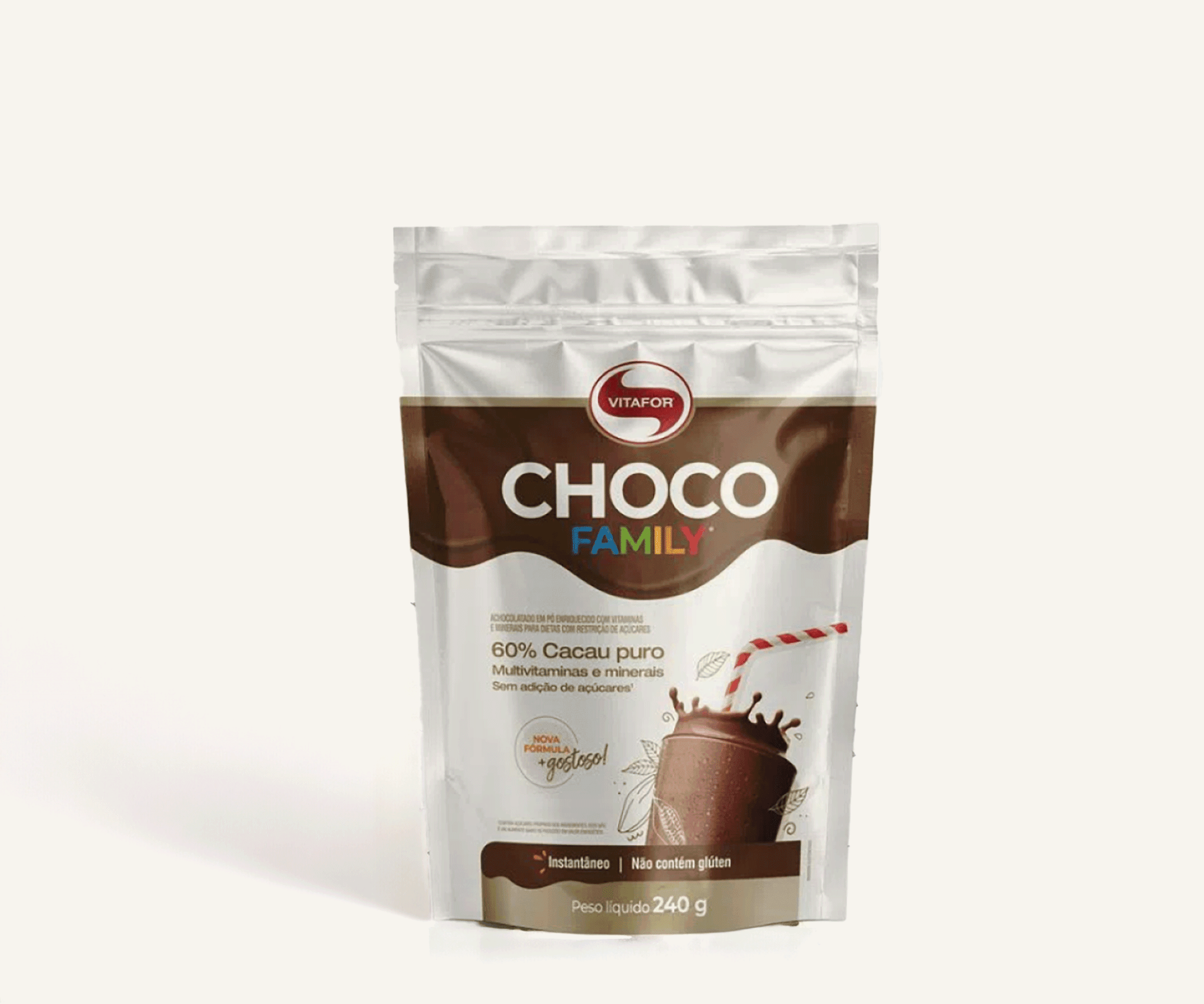 Achocolatado choco family Vitafor 240g