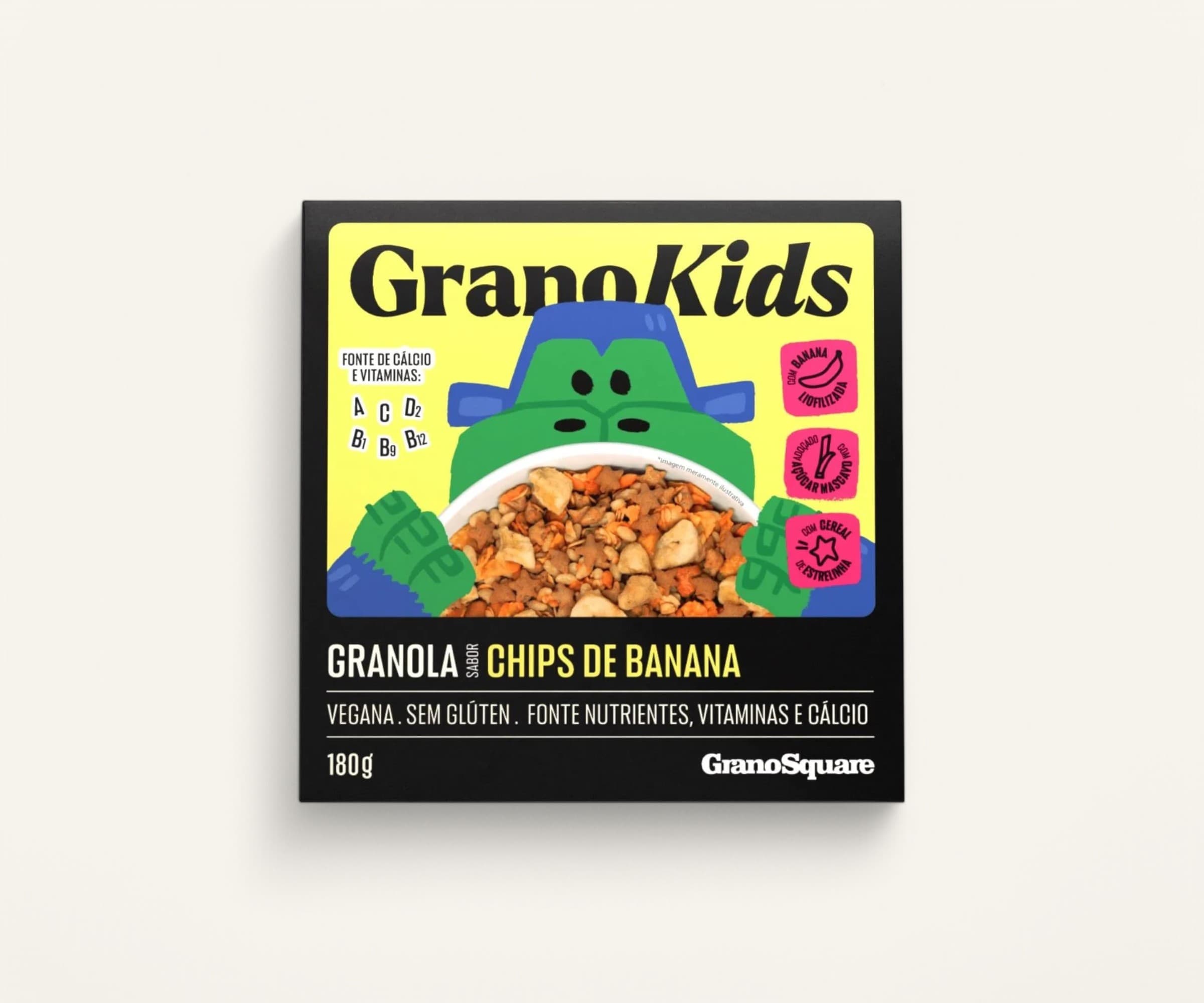 Granola granokids banana chips GranoSquare 180g