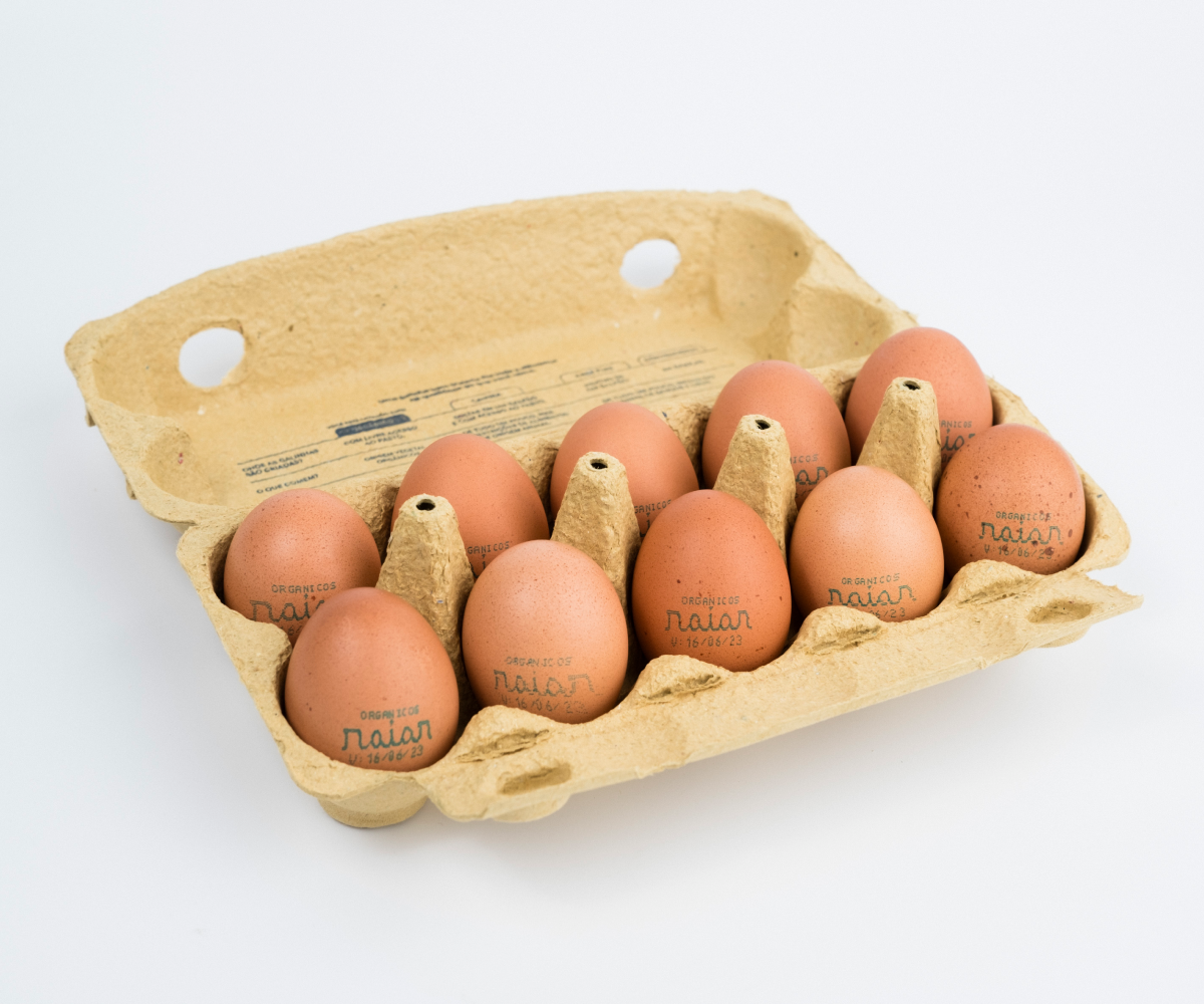 Ovos caipiras orgânicos Raiar 10 unidades