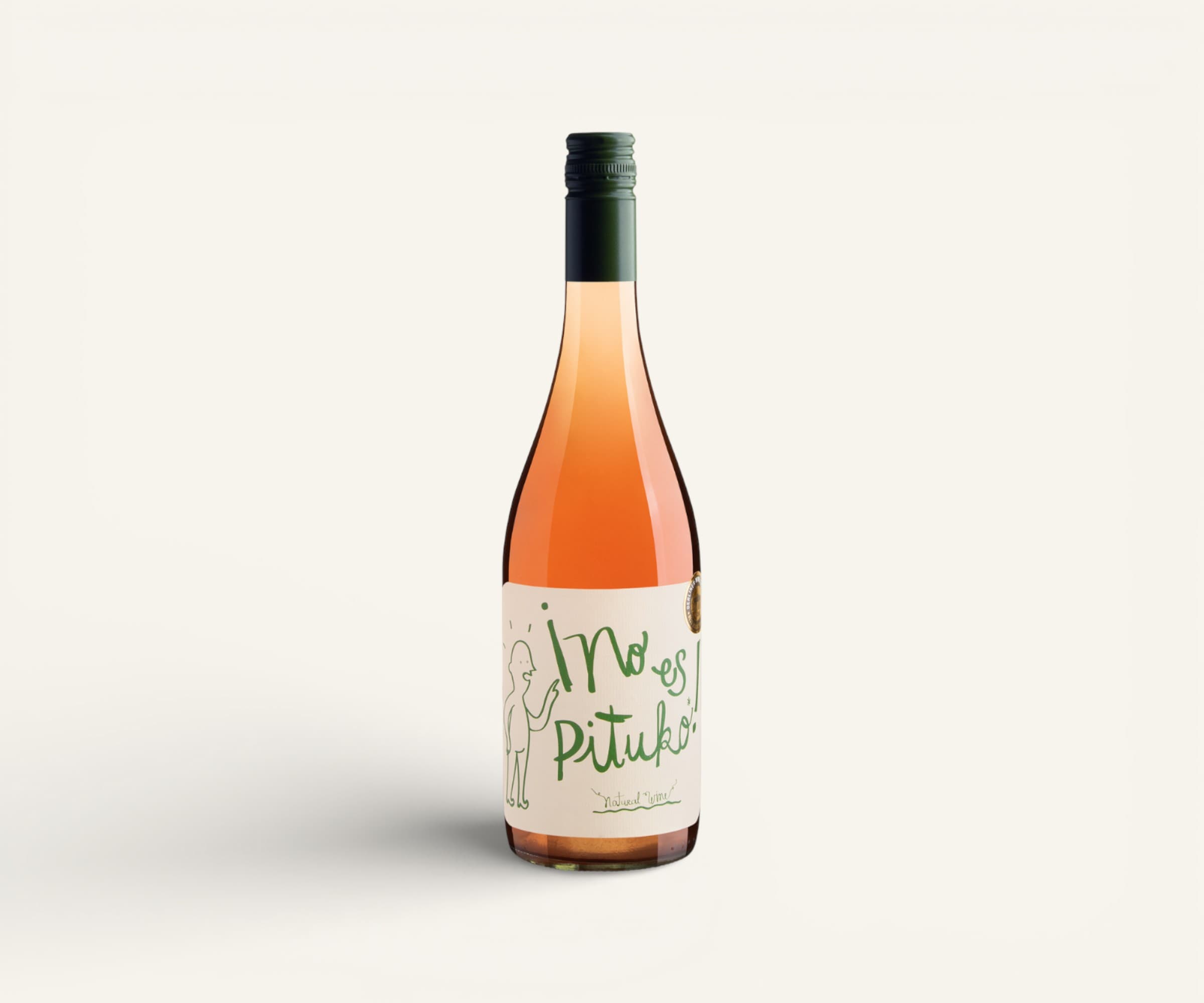Vinho rosé chileno No Es Pituko chardonnay Echeverria 750ml