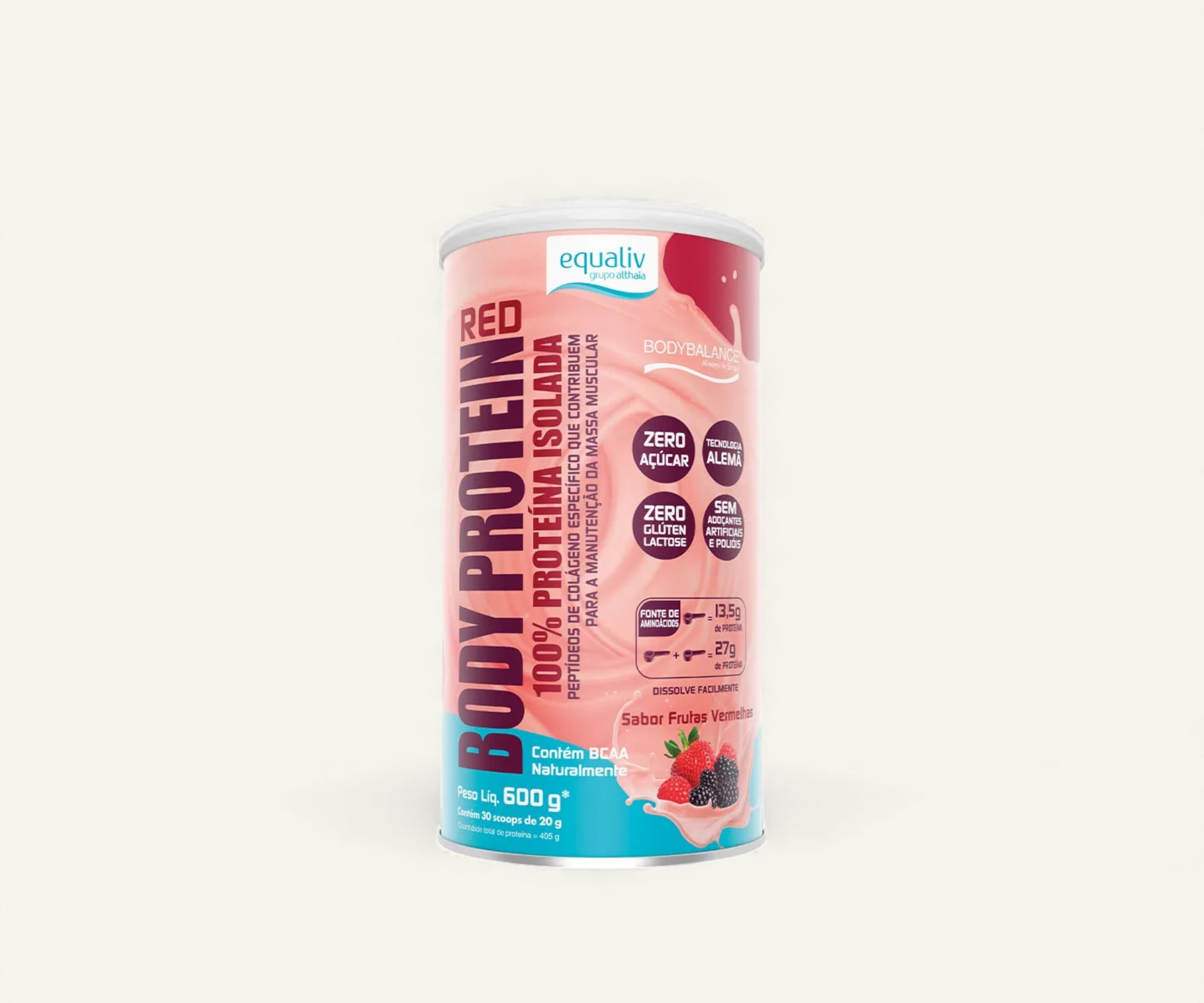 Proteína isolada Body Protein sabor frutas vermelhas 440g