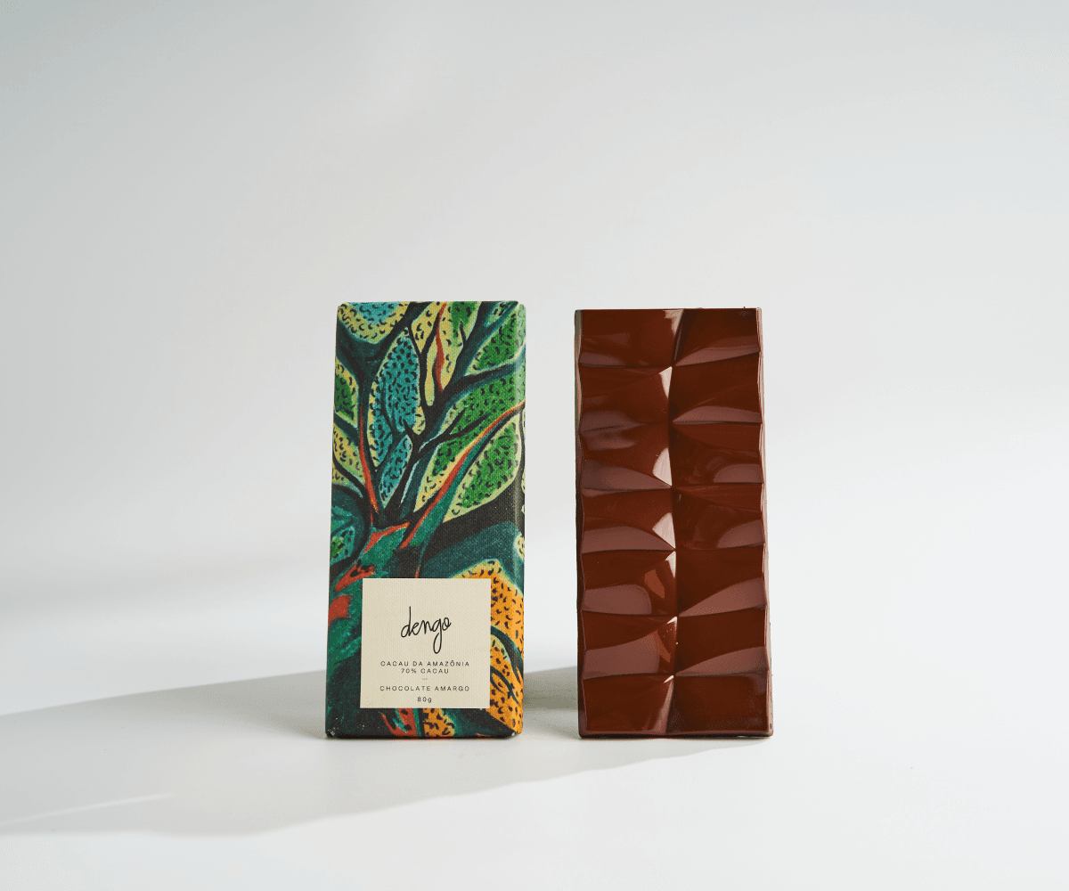 Barra de chocolate intenso Amazônico 70% cacau 80g