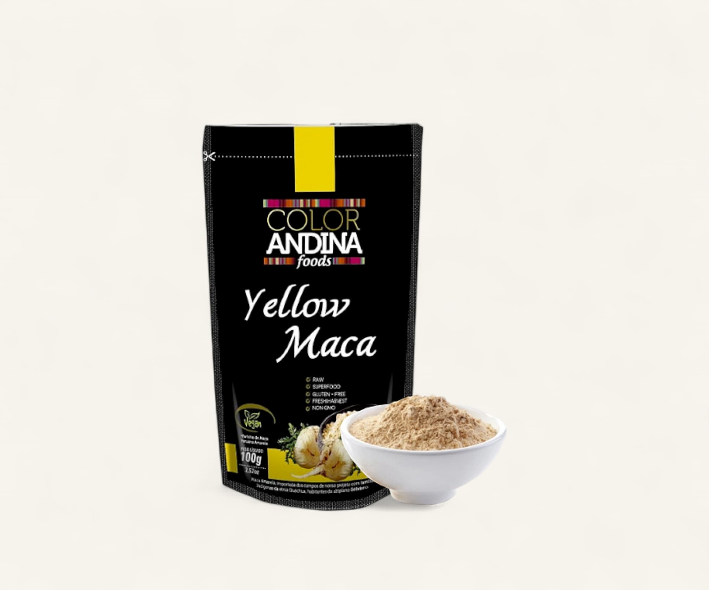 Farinha yellow maca Color Andina 100g