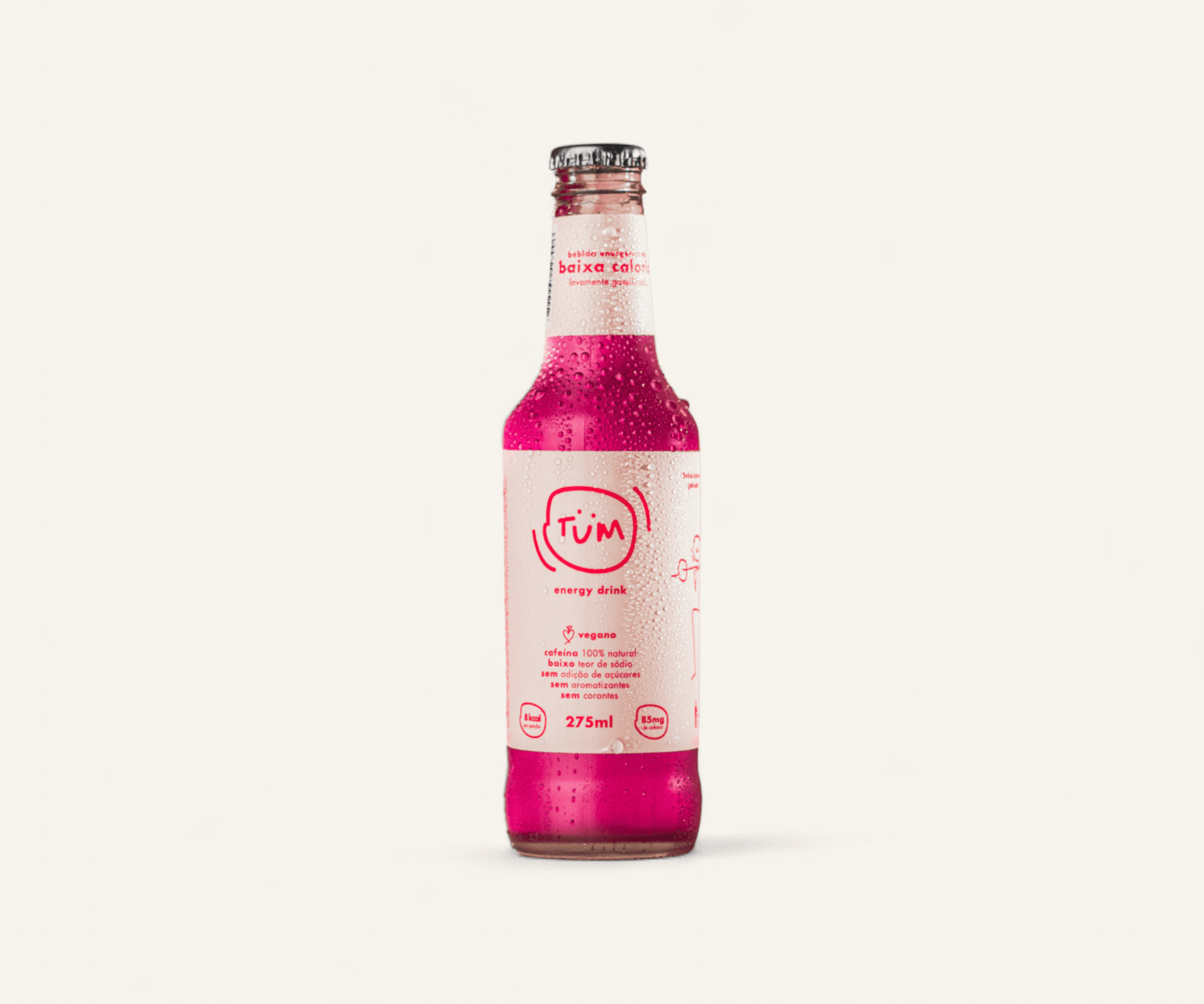 Energético Tum frutas vermelhas zero 275ml